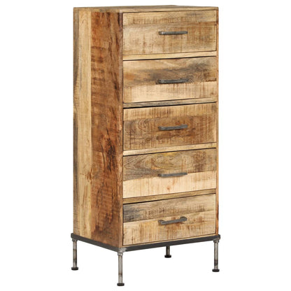 Komoda Se Zásuvkami 45 X 35 X 106 Cm Masivní Mangovníkové Dřevo