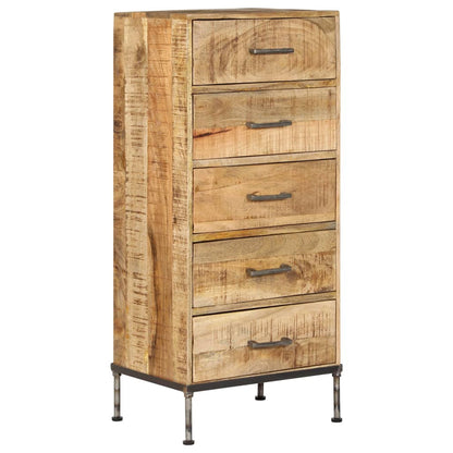 Komoda Se Zásuvkami 45 X 35 X 106 Cm Masivní Mangovníkové Dřevo