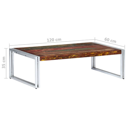 Konferenční Stolek 120 X 60 X 35 Cm Masivní Recyklované Dřevo