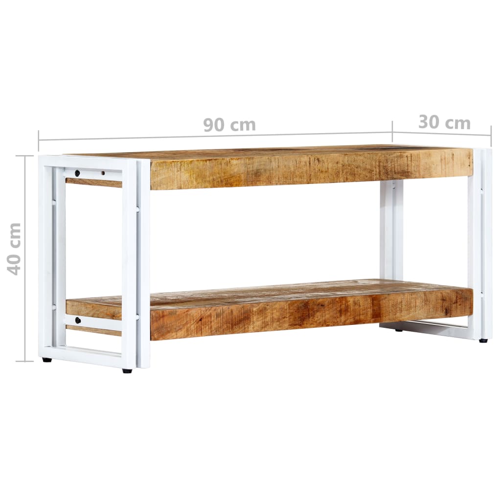 Tv Stolek 90 X 30 X 40 Cm Bílá