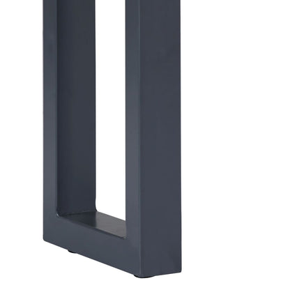 Konzolový Stolek Šedý 115 X 35 X 76 Cm Akáciové Dřevo A Železo