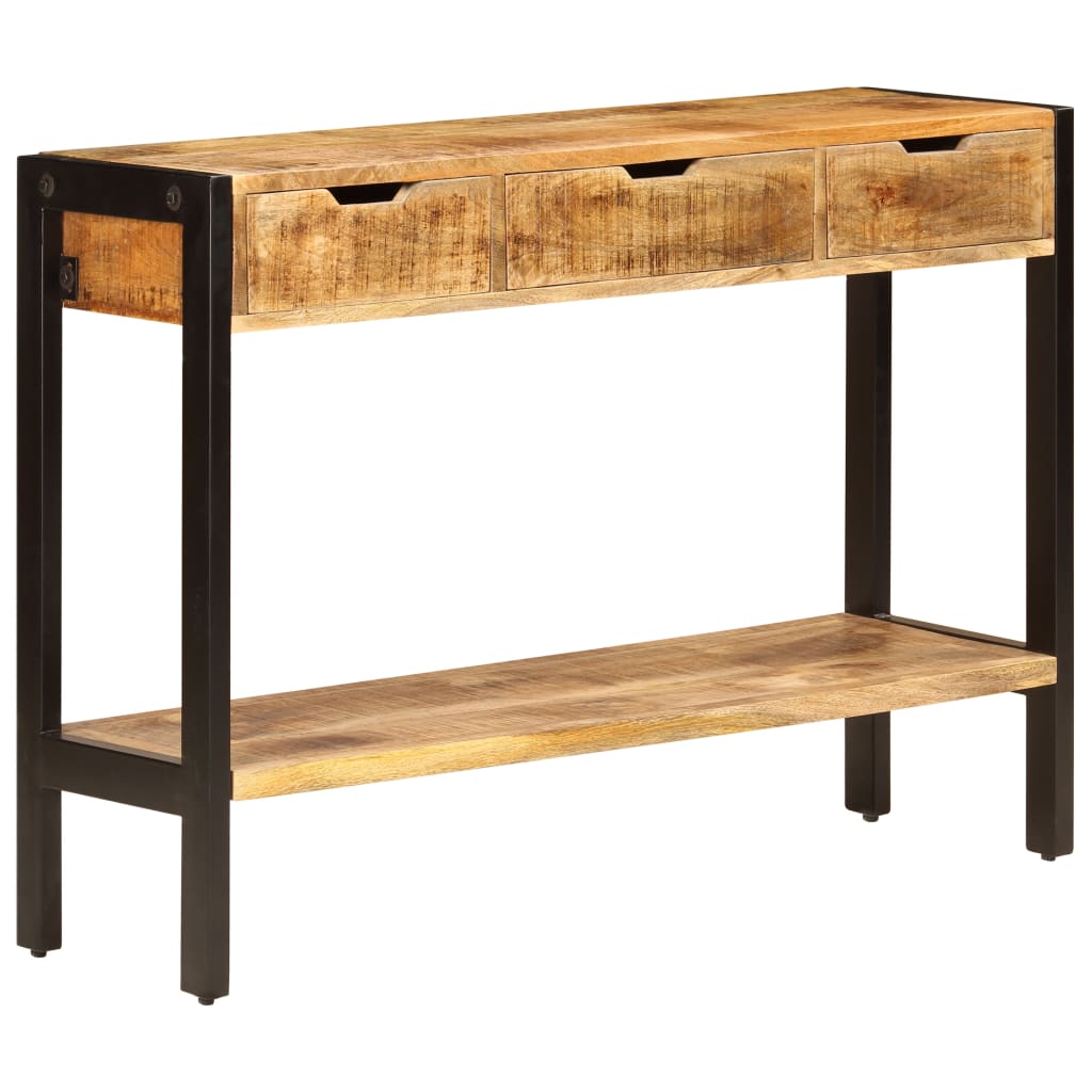 Příborník Se 3 Zásuvkami 110 X 35 X 75 Cm Masivní Mangovník