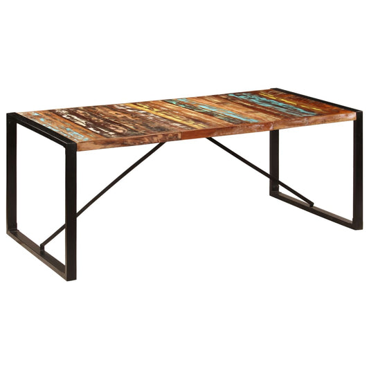 Jídelní Stůl 200 X 100 X 75 Cm Masivní Recyklované Dřevo