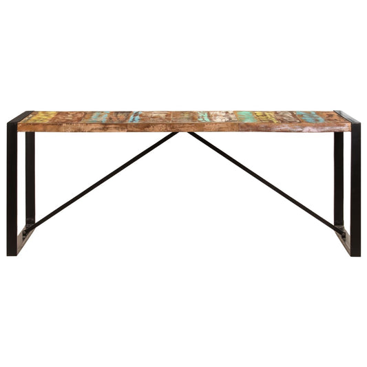Jídelní Stůl 200 X 100 X 75 Cm Masivní Recyklované Dřevo