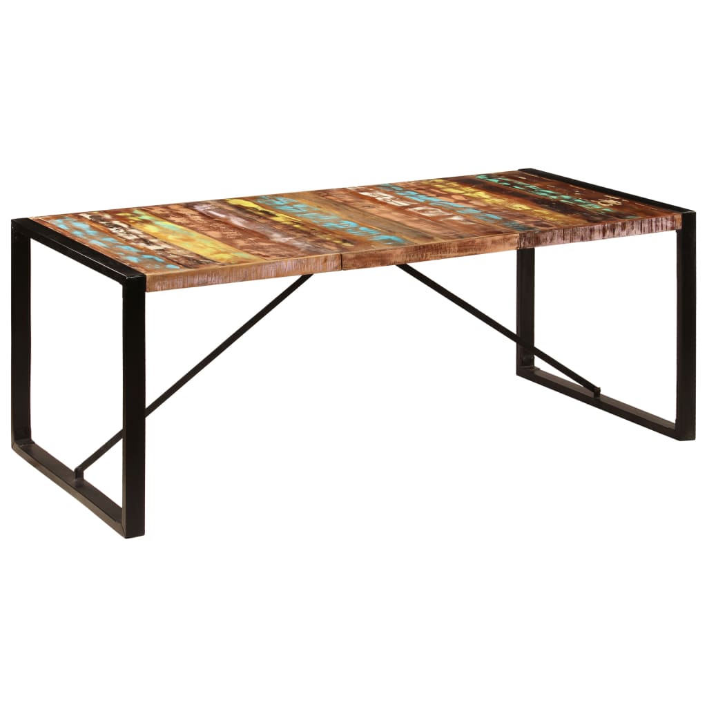 Jídelní Stůl 200 X 100 X 75 Cm Masivní Recyklované Dřevo
