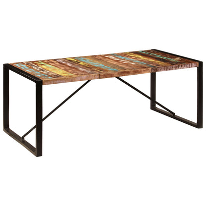 Jídelní Stůl 200 X 100 X 75 Cm Masivní Recyklované Dřevo