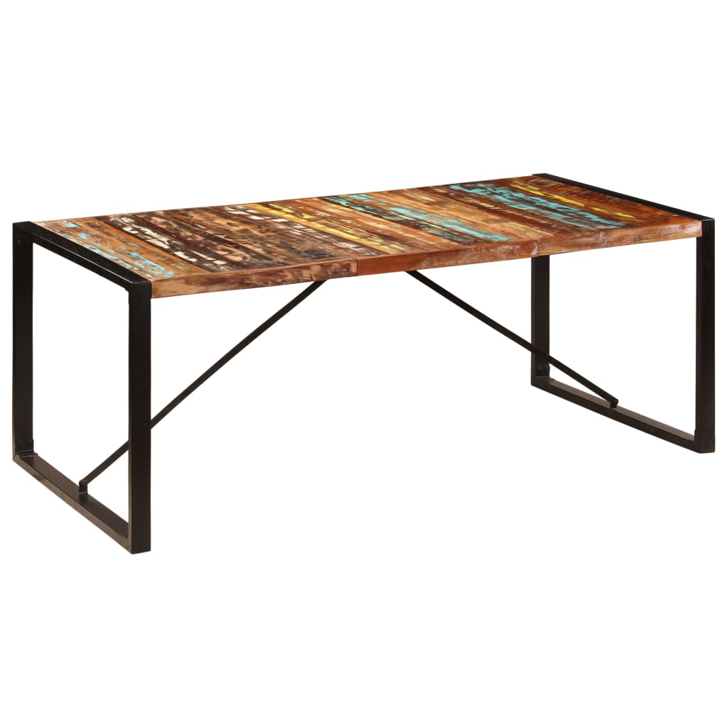 Jídelní Stůl 200 X 100 X 75 Cm Masivní Recyklované Dřevo