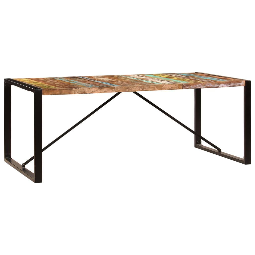 Jídelní Stůl 200 X 100 X 75 Cm Masivní Recyklované Dřevo