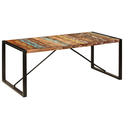 Jídelní Stůl 200 X 100 X 75 Cm Masivní Recyklované Dřevo