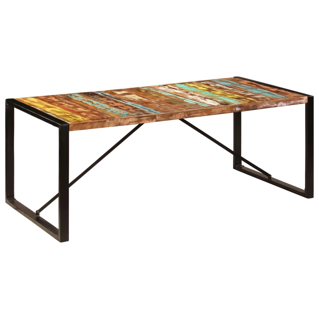 Jídelní Stůl 200 X 100 X 75 Cm Masivní Recyklované Dřevo
