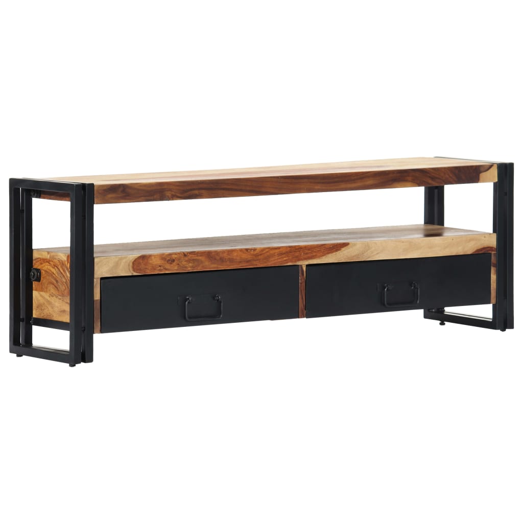Tv Stolek 120 X 30 X 40 Cm Masivní Akáciové Dřevo