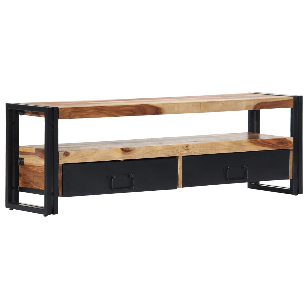 Tv Stolek 120 X 30 X 40 Cm Masivní Akáciové Dřevo