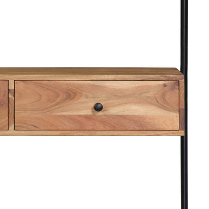 Nástěnný Psací Stůl 90 X 40 X 170 Cm Masivní Akáciové Dřevo