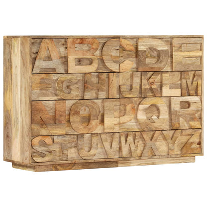 Skříňka Abeceda Se 6 Zásuvkami 120X35X79 Cm Masivní Mangovník