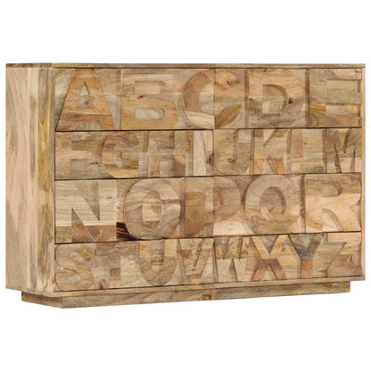 Skříňka Abeceda Se 6 Zásuvkami 120X35X79 Cm Masivní Mangovník
