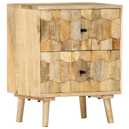 Noční Stolek 40 X 30 X 50 Cm Masivní Mangovníkové Dřevo