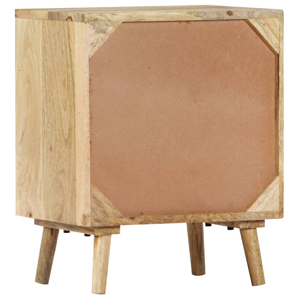 Noční Stolek 40 X 30 X 50 Cm Masivní Mangovníkové Dřevo