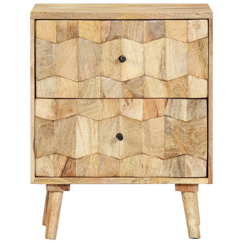 Noční Stolek 40 X 30 X 50 Cm Masivní Mangovníkové Dřevo
