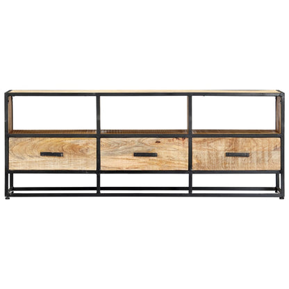 Tv Stolek 120 X 30 X 45 Cm Masivní Mangovníkové Dřevo