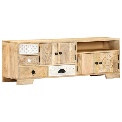 Tv Stolek 120 X 30 X 40 Cm Masivní Mangovníkové Dřevo