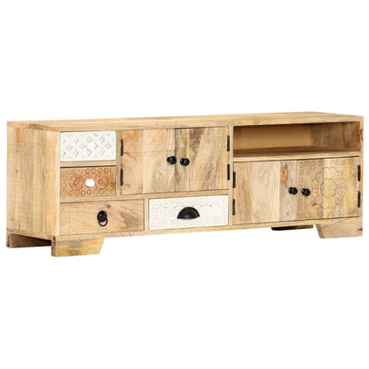 Tv Stolek 120 X 30 X 40 Cm Masivní Mangovníkové Dřevo