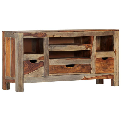 Příborník Šedý 100 X 30 X 50 Cm Masivní Sheeshamové Dřevo