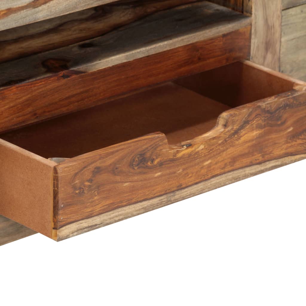 Příborník Šedý 100 X 30 X 50 Cm Masivní Sheeshamové Dřevo