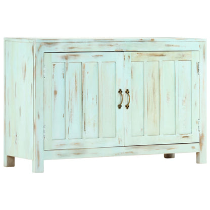 Příborník Světle Modrý 110X35X70 Cm Masivní Mangovníkové Dřevo