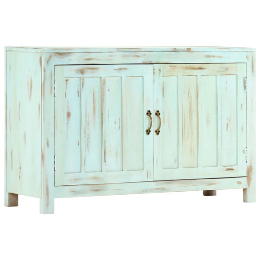 Příborník Světle Modrý 110X35X70 Cm Masivní Mangovníkové Dřevo
