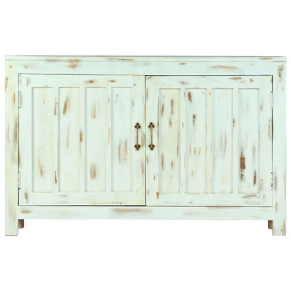 Příborník Světle Modrý 110X35X70 Cm Masivní Mangovníkové Dřevo