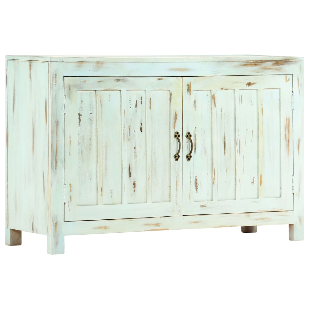 Příborník Světle Modrý 110X35X70 Cm Masivní Mangovníkové Dřevo