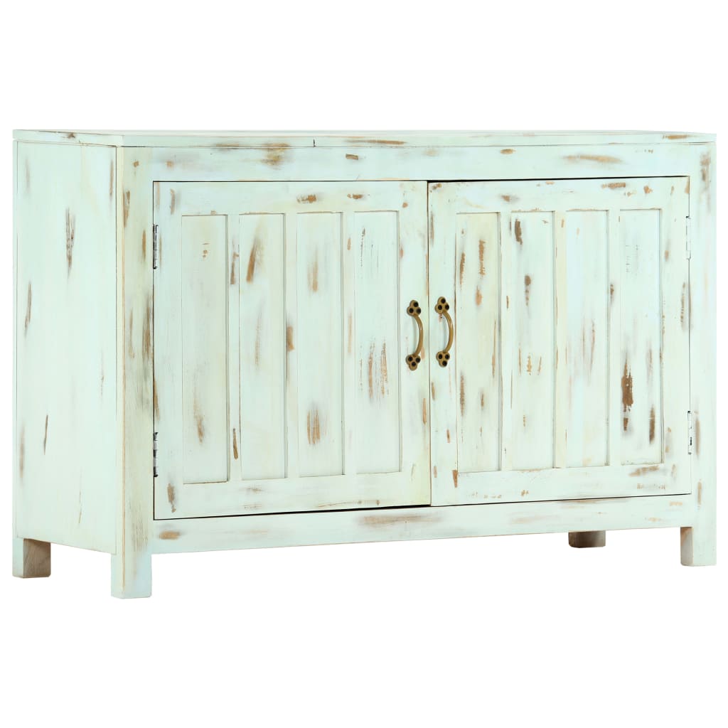 Příborník Světle Modrý 110X35X70 Cm Masivní Mangovníkové Dřevo