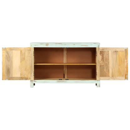Příborník Světle Modrý 110X35X70 Cm Masivní Mangovníkové Dřevo