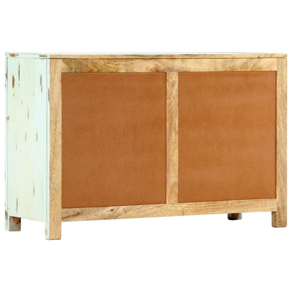 Příborník Světle Modrý 110X35X70 Cm Masivní Mangovníkové Dřevo
