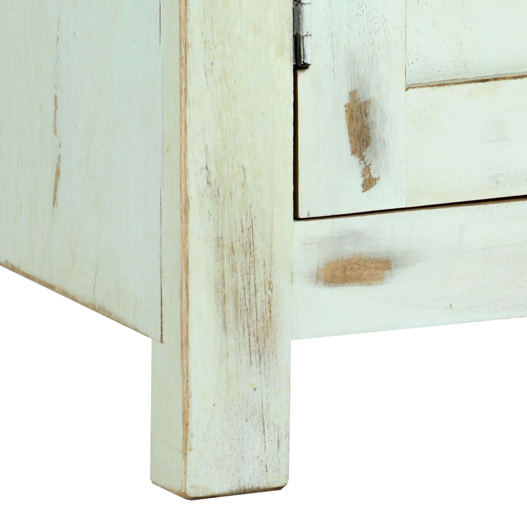 Příborník Světle Modrý 110X35X70 Cm Masivní Mangovníkové Dřevo