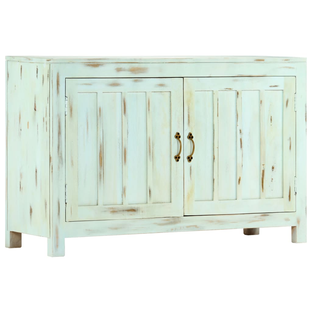 Příborník Světle Modrý 110X35X70 Cm Masivní Mangovníkové Dřevo