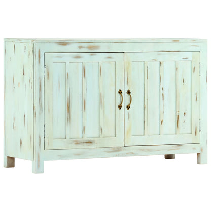 Příborník Světle Modrý 110X35X70 Cm Masivní Mangovníkové Dřevo