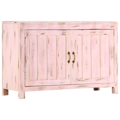 Příborník Světle Růžový 110X35X70 Cm Masivní Mangovníkové Dřevo