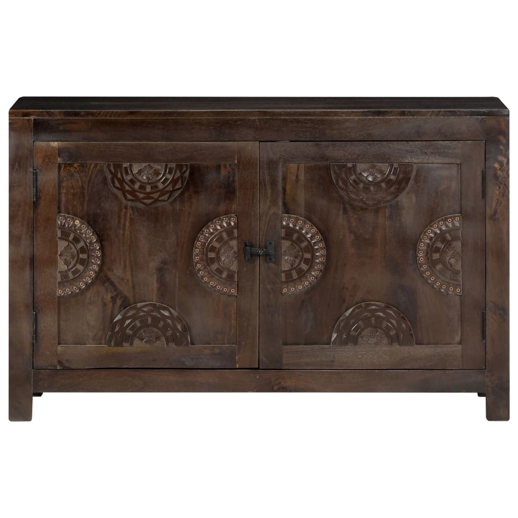 Příborník Vyřezávaný Design 110 X 35 X 70 Cm Masivní Mangovník
