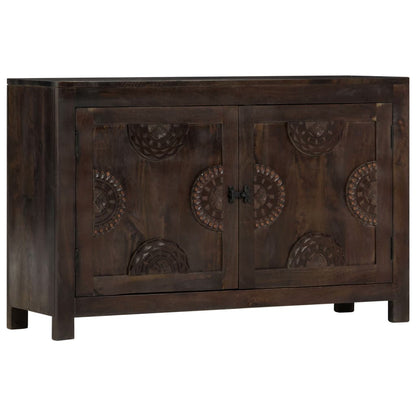 Příborník Vyřezávaný Design 110 X 35 X 70 Cm Masivní Mangovník