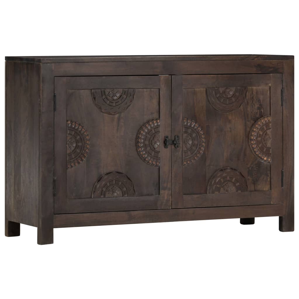 Příborník Vyřezávaný Design 110 X 35 X 70 Cm Masivní Mangovník