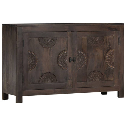 Příborník Vyřezávaný Design 110 X 35 X 70 Cm Masivní Mangovník