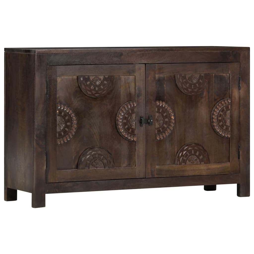 Příborník Vyřezávaný Design 110 X 35 X 70 Cm Masivní Mangovník