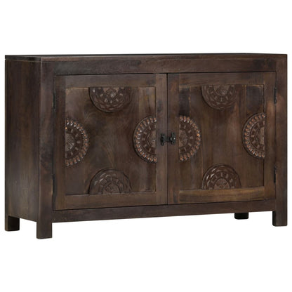 Příborník Vyřezávaný Design 110 X 35 X 70 Cm Masivní Mangovník