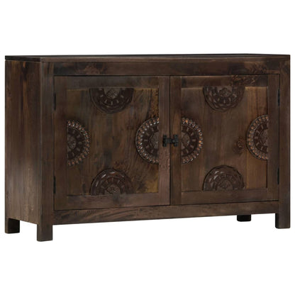 Příborník Vyřezávaný Design 110 X 35 X 70 Cm Masivní Mangovník