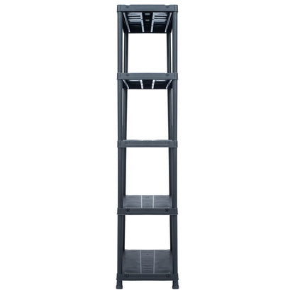 Skladový Regál Černý 500 Kg Plastový