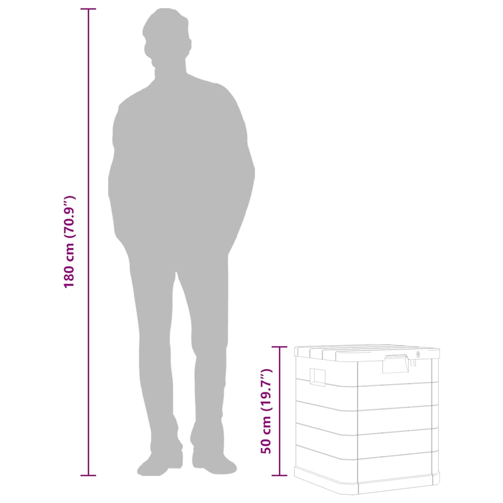 Zahradní Úložný Box Antracitový