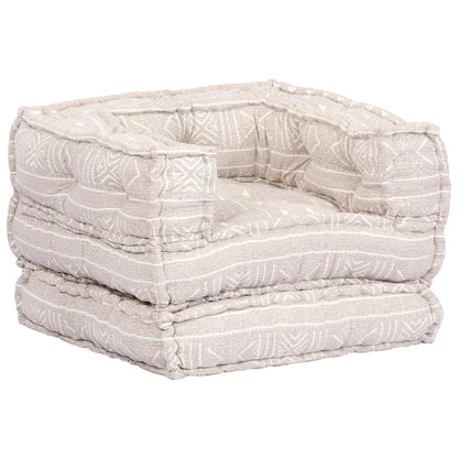 2Místný Modulární Pouf Textil