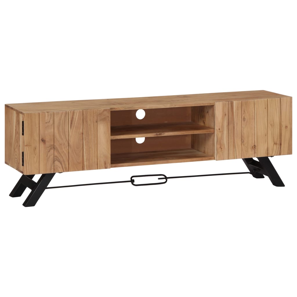 Tv Stolek 140 X 30 X 45 Cm Masivní Akáciové Dřevo