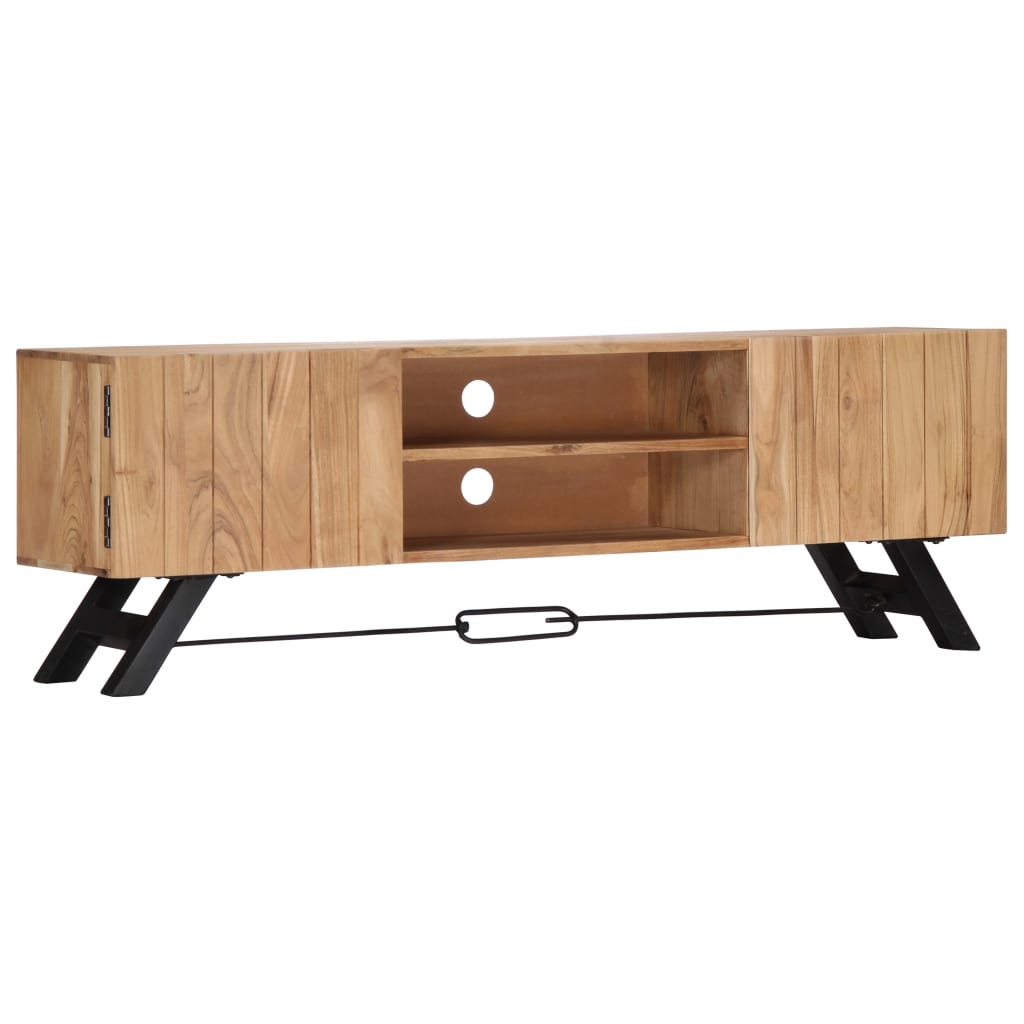 Tv Stolek 140 X 30 X 45 Cm Masivní Akáciové Dřevo